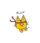 らくがきねこの顔スタンプ（個別スタンプ：37）