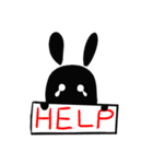 I am a black rabbit（個別スタンプ：6）