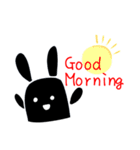 I am a black rabbit（個別スタンプ：16）