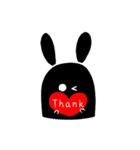 I am a black rabbit（個別スタンプ：17）