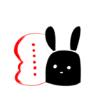 I am a black rabbit（個別スタンプ：19）