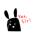 I am a black rabbit（個別スタンプ：28）