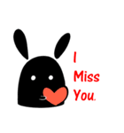 I am a black rabbit（個別スタンプ：34）