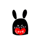 I am a black rabbit（個別スタンプ：35）