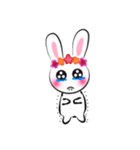 Five flowers rabbit(Chinese)（個別スタンプ：14）