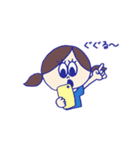 ガールちゃんと愉快な仲間たち（個別スタンプ：7）