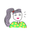 なびく女子のスタンプ（個別スタンプ：19）