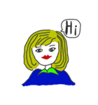 なびく女子のスタンプ（個別スタンプ：23）