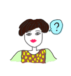 なびく女子のスタンプ（個別スタンプ：24）