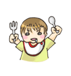あかちゃんとおねえちゃん（個別スタンプ：1）
