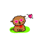 茶色い子犬のラム（個別スタンプ：8）