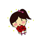 恋するゆきちゃん（個別スタンプ：9）