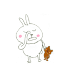ウサたんとネコたん（個別スタンプ：6）