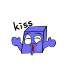 Square head two teeth (everyday life)（個別スタンプ：4）