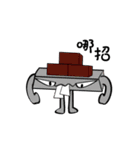Square head two teeth (everyday life)（個別スタンプ：21）
