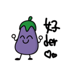 Purple eggplant-Playful through life（個別スタンプ：4）