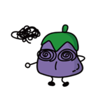 Purple eggplant-Playful through life（個別スタンプ：14）