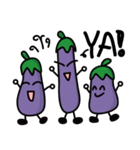 Purple eggplant-Playful through life（個別スタンプ：31）