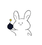 非リア充うさぎ（個別スタンプ：1）