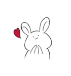 非リア充うさぎ（個別スタンプ：23）
