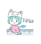 Cherry Neko on the Roof（個別スタンプ：37）