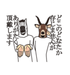 ニセ馬と鹿（個別スタンプ：38）