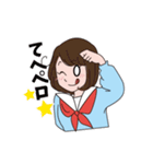 女子高生X（個別スタンプ：5）