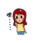 Cat slave in her head a mushroom（個別スタンプ：33）