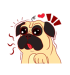 little dog pug Cartoon（個別スタンプ：2）