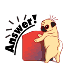 little dog pug Cartoon（個別スタンプ：14）