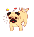 little dog pug Cartoon（個別スタンプ：15）