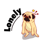 little dog pug Cartoon（個別スタンプ：18）