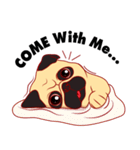 little dog pug Cartoon（個別スタンプ：20）