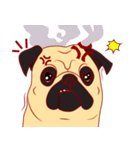 little dog pug Cartoon（個別スタンプ：21）