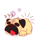 little dog pug Cartoon（個別スタンプ：27）