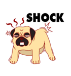 little dog pug Cartoon（個別スタンプ：28）