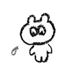 クレヨンなくまうさぎ（個別スタンプ：10）