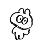 クレヨンなくまうさぎ（個別スタンプ：22）