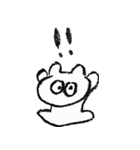 クレヨンなくまうさぎ（個別スタンプ：33）