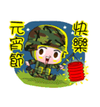 Festival Blessing-Taiwan Lovely Soldiers（個別スタンプ：17）
