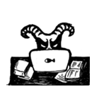 Black Metal Cat（個別スタンプ：21）