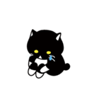 ちょっとふてぶてしいパンダみたいな猫（個別スタンプ：3）