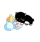 ちょっとふてぶてしいパンダみたいな猫（個別スタンプ：24）