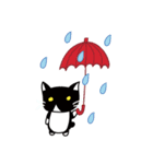 ちょっとふてぶてしいパンダみたいな猫（個別スタンプ：26）