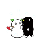 ちょっとふてぶてしいパンダみたいな猫（個別スタンプ：28）