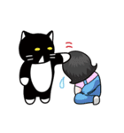 ちょっとふてぶてしいパンダみたいな猫（個別スタンプ：33）