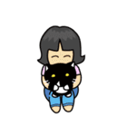ちょっとふてぶてしいパンダみたいな猫（個別スタンプ：35）
