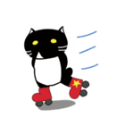 ちょっとふてぶてしいパンダみたいな猫（個別スタンプ：40）