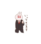 働く3匹（個別スタンプ：9）
