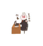働く3匹（個別スタンプ：18）